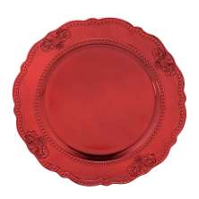 Sousplat Espressione Arabescos Vermelho