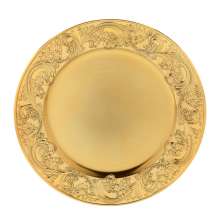 Sousplat Espressione Floral Dourado