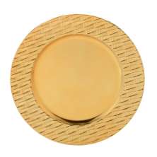 Sousplat Espressione Rattan Dourado