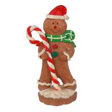 Enfeite Ginger Boneco de Neve III Marrom