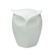 Escultura Decorativa Coruja Off White