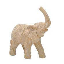 Escultura Decorativa Elefante Espressione II Bege