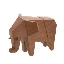 Escultura Decorativa Elefante Espressione Marrom