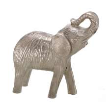 Escultura Decorativa Elefante Prata