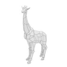 Escultura Decorativa Girafa Espressione Off White