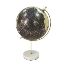 Globo Decorativo Espressione Preto e Dourado