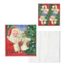 Guardanapo de Papel Papai Noel Colorido