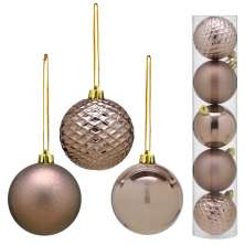 Jogo com 5 Bolas de Natal I Bronze