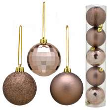 Jogo com 5 Bolas de Natal II Bronze