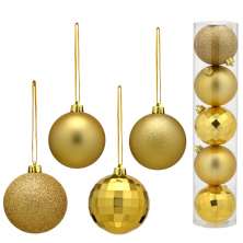 Jogo com 5 Bolas de Natal II Dourado
