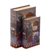 Kit com 2 Caixas Livro Natal Colorido