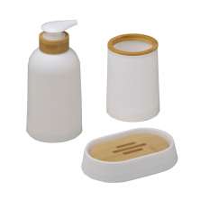 Kit de Banheiro Espressione Branco e Marrom