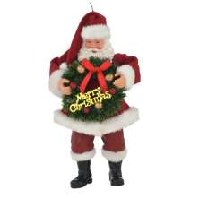 Papai Noel de Pendurar III Vermelho e Branco