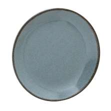 Prato de Sobremesa Espressione Azul e Marrom