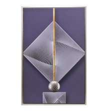Quadro Abstrato I Dourado