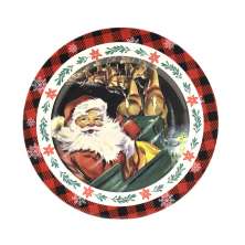 Sousplat Natal III Vermelho Estampado