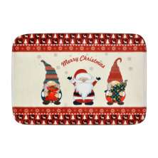 Tapete para Banheiro Papai Noel Branco