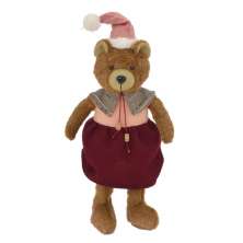 Urso Natalino Decorativo V Marrom