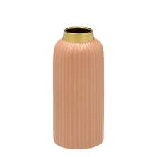 Vaso Decorativo Bottle III Dourado e Marrom