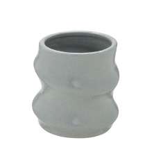 Vaso Decorativo Curvas I Cinza