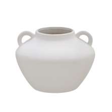 Vaso Decorativo Espressione Alças Off White 16 cm