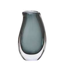 Vaso Decorativo Espressione II Cinza e Transparente