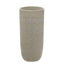 Vaso Decorativo Fancy Bege e Marrom 31 cm