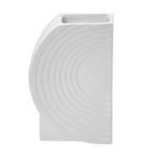 Vaso Decorativo Linhas Branco