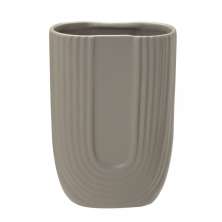 Vaso Decorativo Linhas Cinza