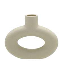Vaso Decorativo Ring 12x14 cm Branco