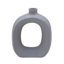 Vaso Decorativo Vão Cinza