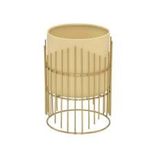 Vaso Decorativo com Suporte Bege