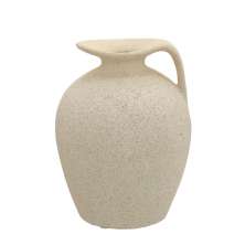 Vaso Decorativo em Cerâmica Espressione Creme