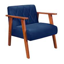 Poltrona Madri Super Resistente em Suede