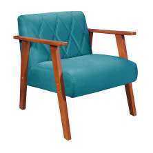 Poltrona Madri Super Resistente em Suede