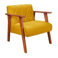 Poltrona Madri Super Resistente em Suede