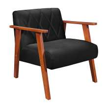 Poltrona Madri Super Resistente em Suede