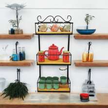 Prateleira de Parede Rústica 3 Andares - Organize e Decore seu Espaço com Estilo! Ultra Durável Anti Ferrugem