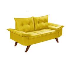 Sofa 2 Lugares Bariloche Essencial Estofados Amarelo