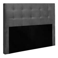 Cabeceira Queen Cama Box 160x129 Cm Helen Suede Cinza SBL