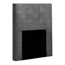 Cabeceira Solteiro Cama Box 90x129 Cm Helen Suede Cinza SBL