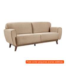 [OUTLET] Sofá 3 Lugares Floret Linho Palha