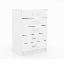 Cômoda Perséfone 5 Gavetas Evidência Branco