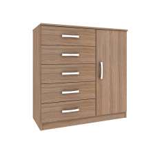 Cômoda Zurique 1 Porta 5 Gavetas Demolição