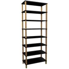Estante 72x38x195 Preto c/ 7 Prat. 24,3cm