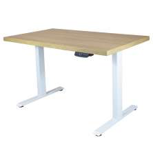 MESA COM REGULAGEM 1,20x70 FREIJÓ COM ESTRUTURA BRANCO