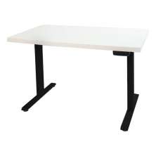 MESA COM REGULAGEM 1,20x70 PRETO COM TAMPO BRANCO