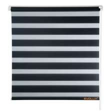 Persiana Rolo Dupla Zebrada 140x160 - Preto