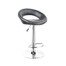 Banqueta Estofada Lux com Regulagem Preto - Facthus