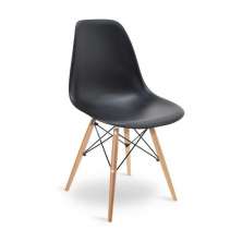 Cadeira Eiffel Charles Eames Base Madeira Sala de Jantar Preto - SSX Multicoisas